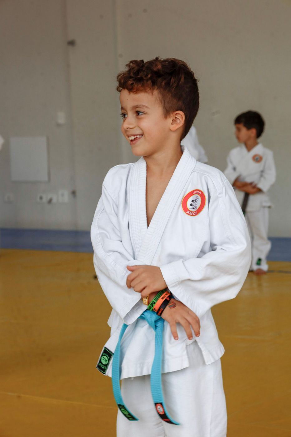 Pequeno judoca da AMCF